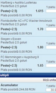 Biletul zilei fotbal 17 oct