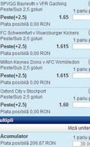 Biletul zilei fotbal 7 octombrie