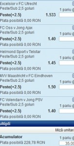 Biletul zilei fotbal 7 nov olanda