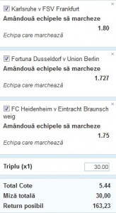 Tripla zilei fotbal 19 dec Germania