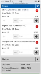 Tripla zilei fotbal 3 dec goluri