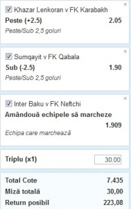 tripla zilei fotbal 18 dec azerbaidjan
