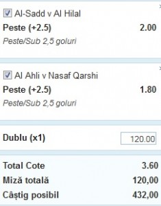 Dubla zilei 4 martie AFC