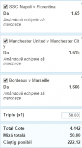 ambele marcheaza