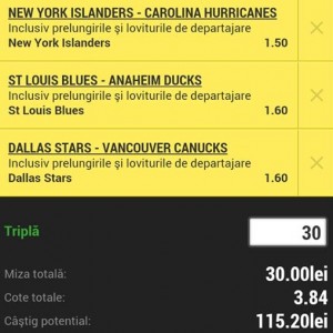 biletul zilei pariuri hockey 30 octombrie