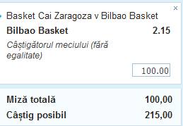 cota zilei din basket