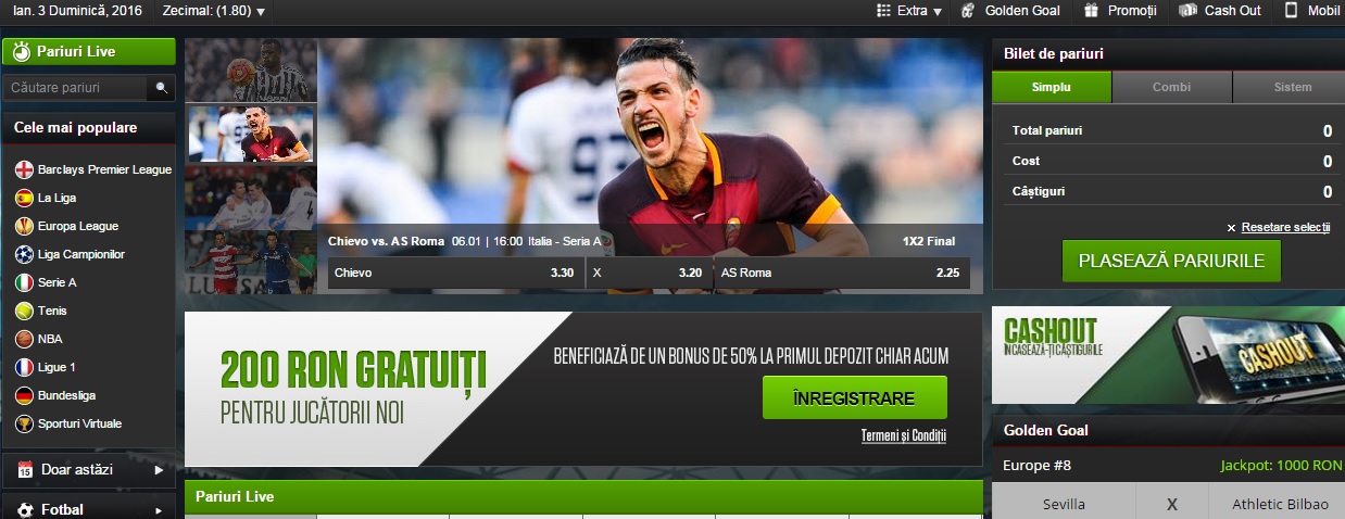 oferta de pariere a casei de pariuri netbet.ro