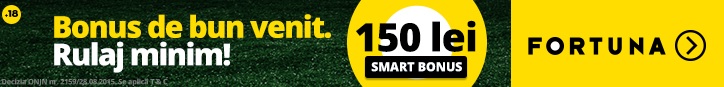 Bonus pariuri agentia Fortuna 150 RON