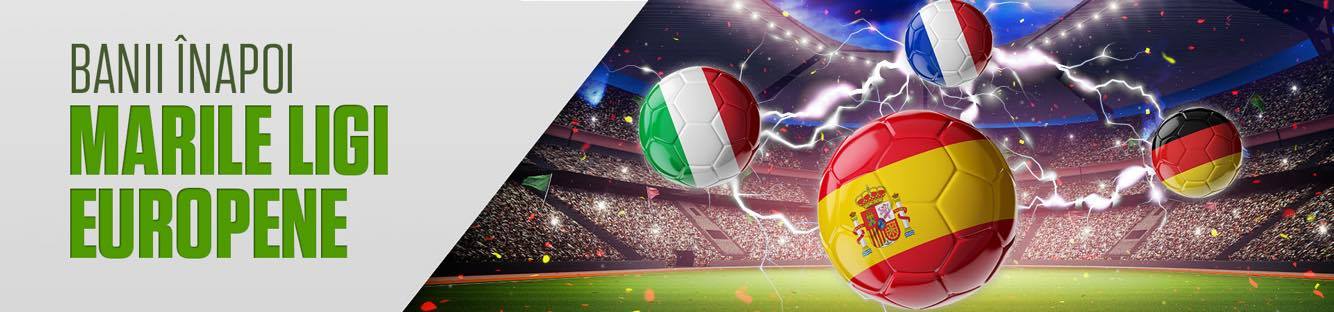 Cashback pe campionatele tari ale Europei