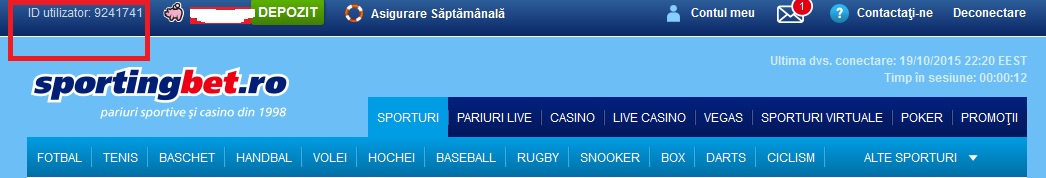 bonus exclusiv la pariuri de la casa de pariuri Sportingbet
