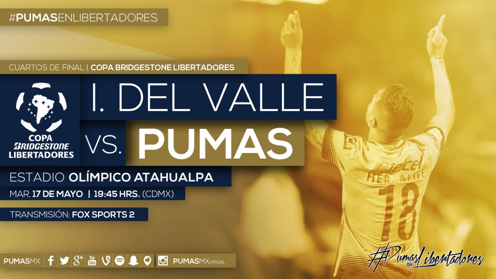Ponturi Copa Libertadores Independiente Del Valle vs Pumas UNAM