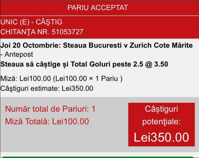 Meciul zilei analizat de SuperPontino - Steaua vs Zurich