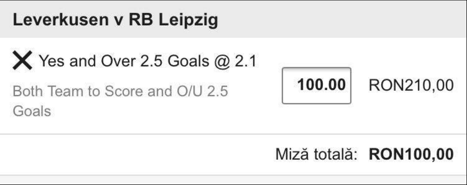 Meciul zilei analizat de SuperPontino - Leverkusen vs RB Leipzig