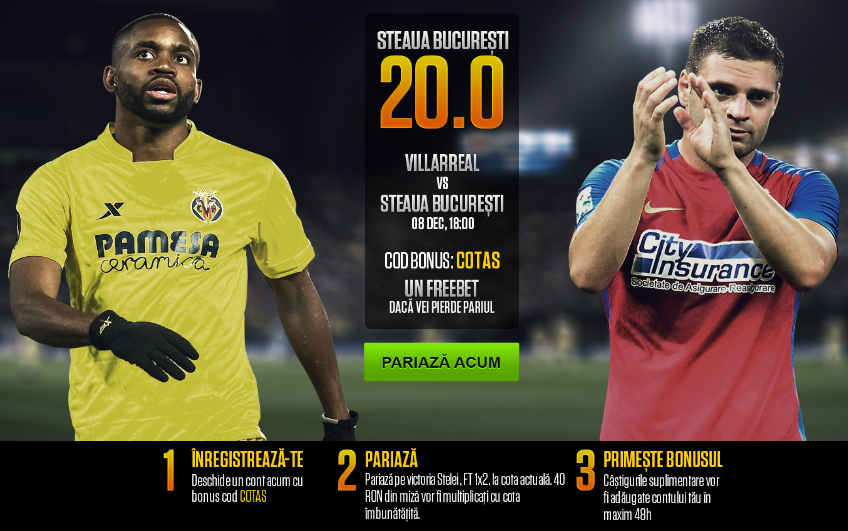 Meciul zilei analizat de SuperPontino - Villarreal vs Steaua 