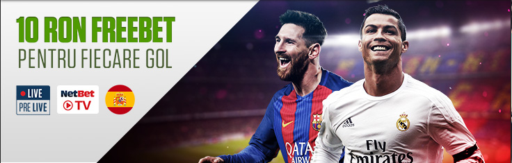 Pariaza pe La Liga si primesti cate 10 RON Freebet pentru fiecare gol marcat