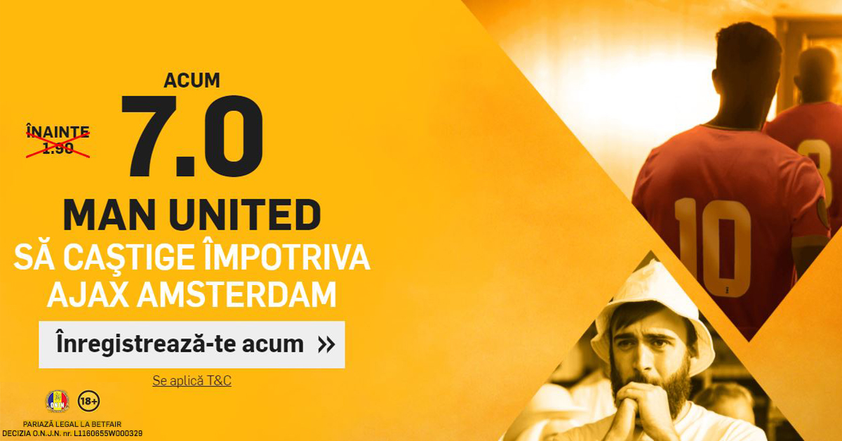 Cota 7.0 pentru Manchester United, plus 30 de zile de Abonament Superpont Premium!