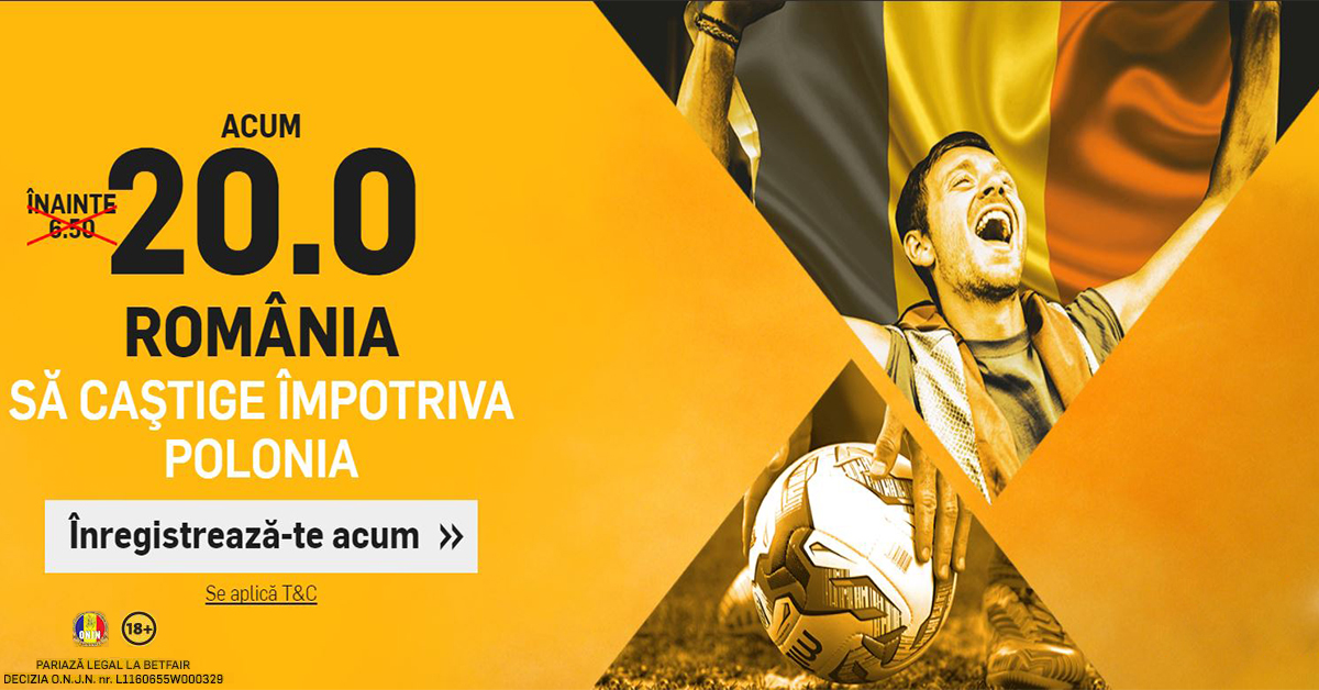 COTA 20.0 pentru ROMANIA in partida cu Polonia! Profita de promotie si ai Abonament Superpont Premium 30 zilei gratuit!