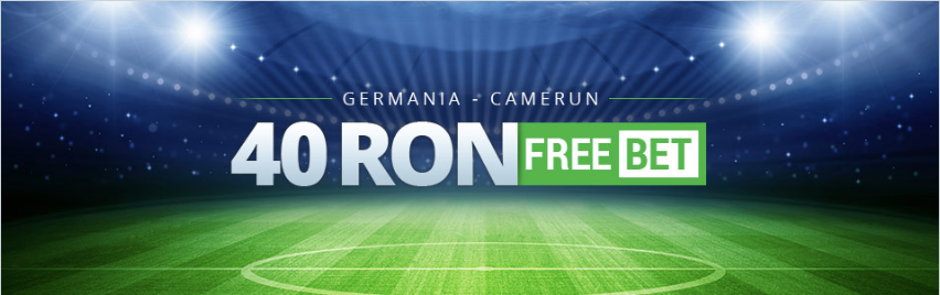 40 RON Asigurare daca alegi sa pariezi pe Germania vs Camerun