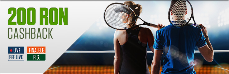 200 RON Cashback pentru finalele de la Roland Garros
