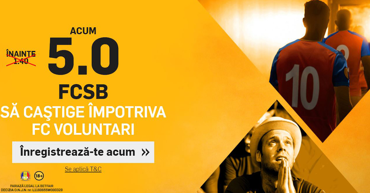 COTA 5.0 pentru FCSB in prima etapa! Plus Abonament SuperPont Premium GARANTAT!