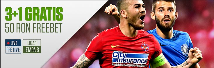 Pariaza la NetBet pe Liga 1 si ai 50 RON Freebet