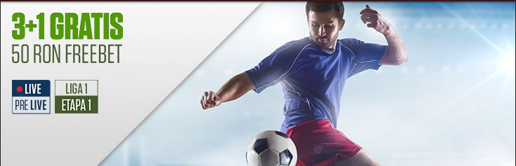 50 RON Freebet daca pariezi pe meciurile primei etape din Liga 1