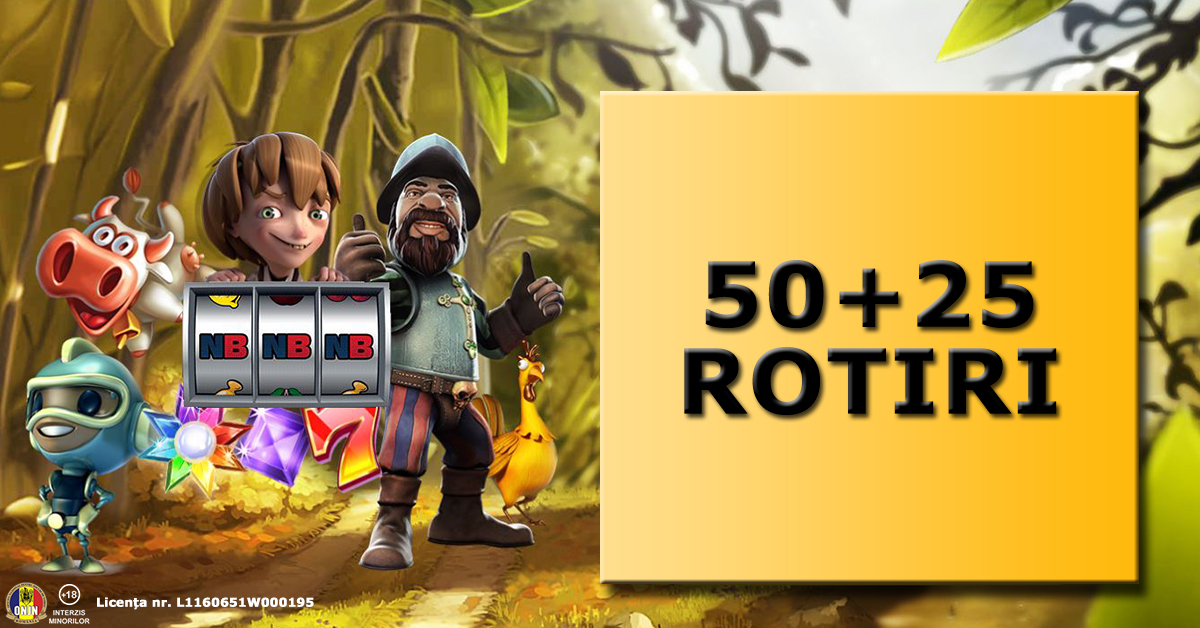 EXCLUSIV Superpont! 75 rotiri si pana la 800 RON bonus la Cazinoul NetBet!