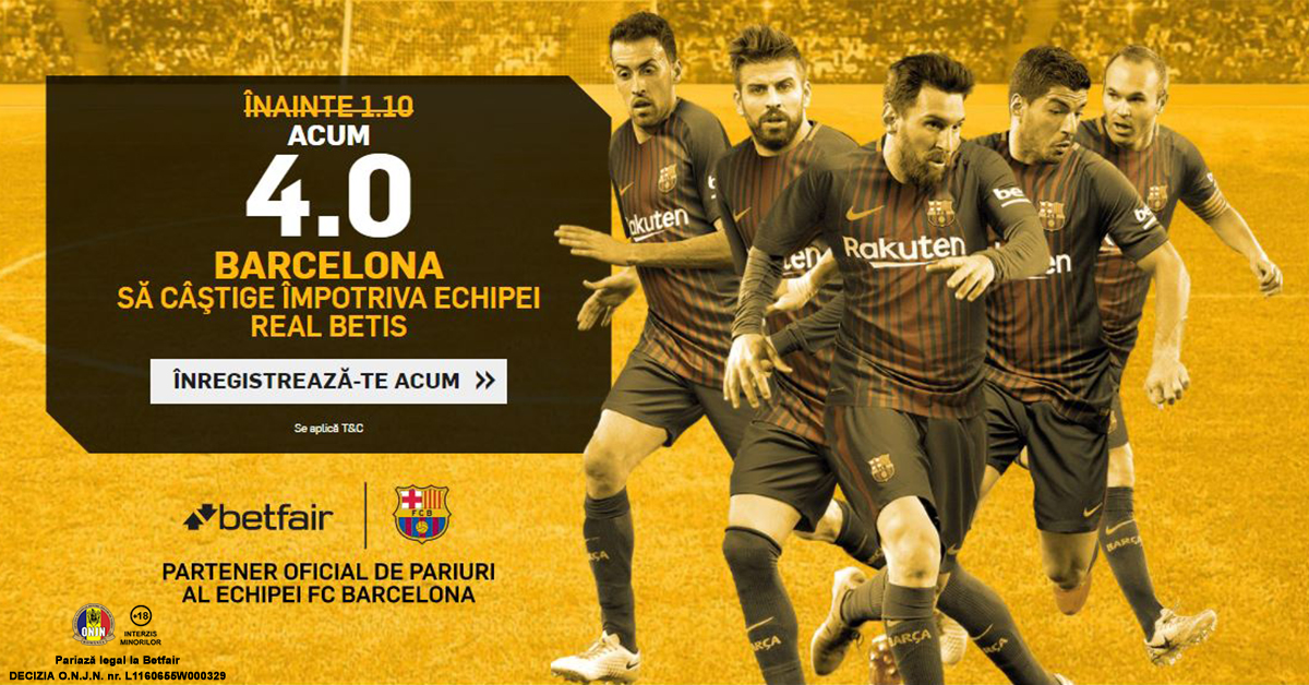 COTA 4.0 pentru BARCELONA in prima etapa din La Liga! NU ai cum sa ratezi asa ceva!