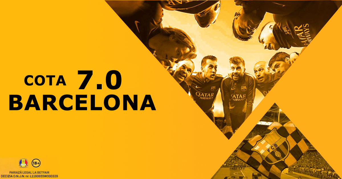 Cota 7.0 BARCELONA in duelul cu Real Madrid! Orice fan al extraterestrilor trebuie sa profite!