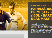 Pariaza pe Supercupa Spaniei si primesti 25 RON pentru fiecare gol marcat
