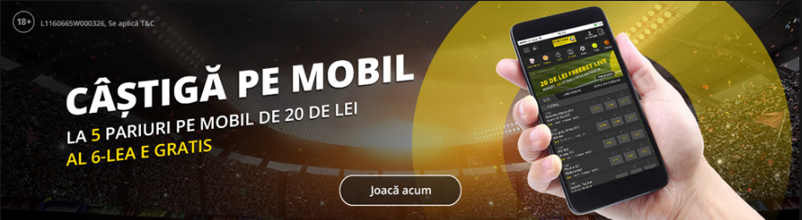 Pariaza de pe mobil la Fortuna si primesti un pariu gratis