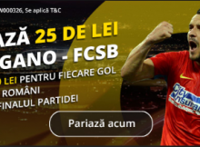 Primesti 10 RON pentru fiecare gol marcat de FCSB la Lugano