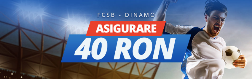 Sportingbet iti asigura pariul plasat pe FCSB vs Dinamo Bucuresti