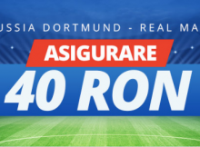 Sportingbet iti asigura pariul plasat pe Dortmund vs Real Madrid