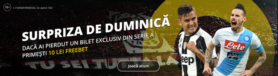 Duminica, la Fortuna, pariurile lost devin castigatoare