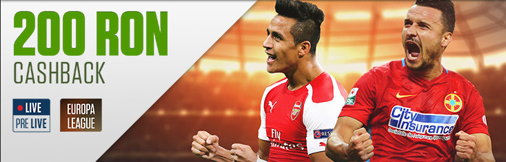 Ai 200 RON Cashback daca pariezi pe Europa League
