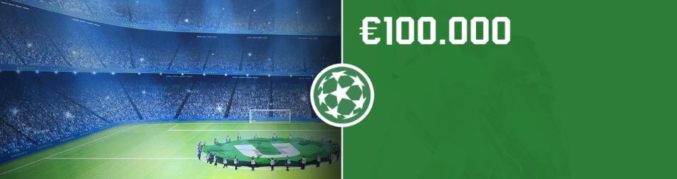 Castiga 100.000 de Euro pe meciurile din Champions League!