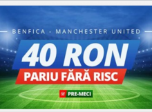 Sportingbet iti asigura pariul plasat pe Benfica vs Man. United