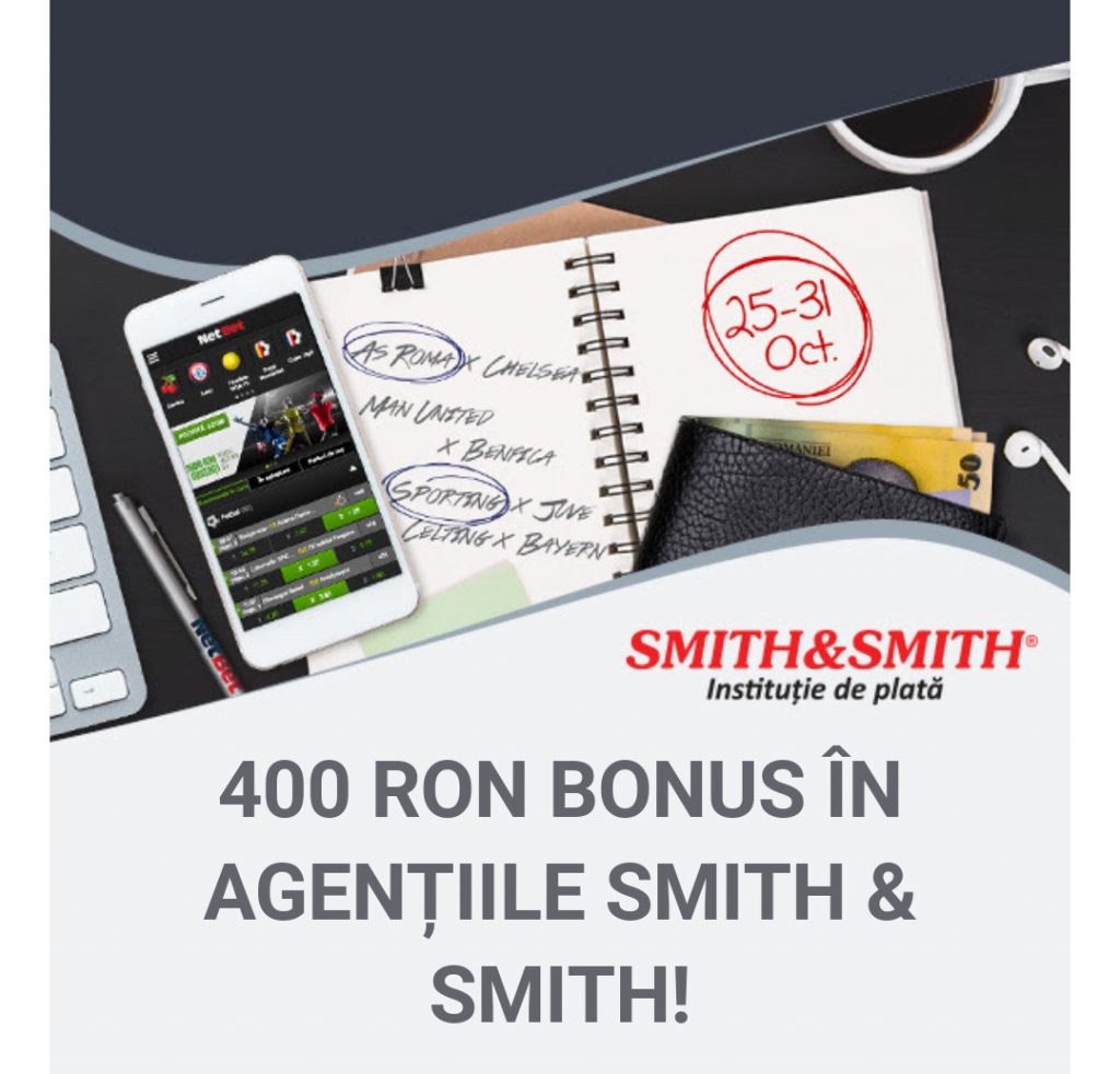400 RON Bonus in agentiile Smith & Smith