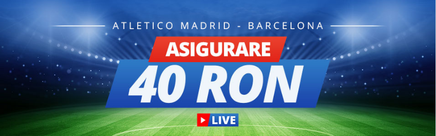 Sportingbet iti asigura pariul plasat pe Atl. Madrid vs Barcelona