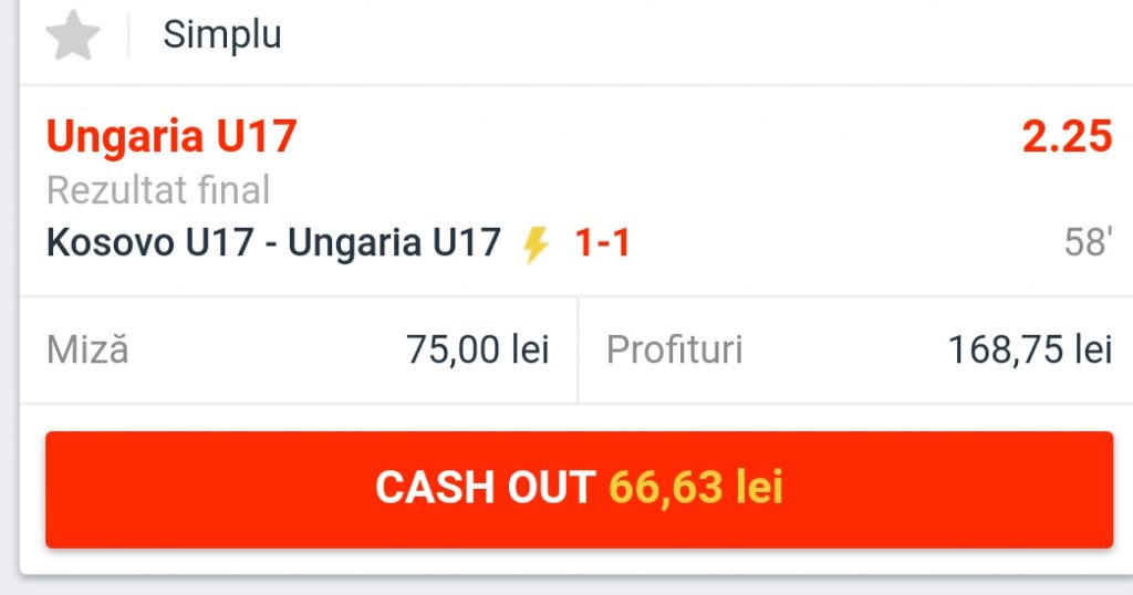 ce este cashout Betano