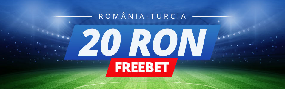 Castigi 20 RON Freebet daca Romania se impune in fata Turciei