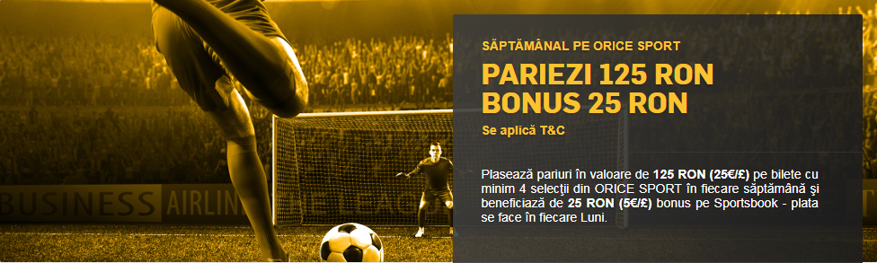 Pariezi la Betfair si primesti bonus in fiecare saptamana