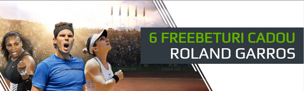 6 Freebeturi a câte 50 RON pentru Roland Garros