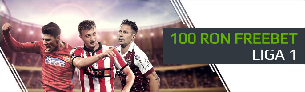 Indiferent de rezultatul pariurilor plasate pe Liga 1 ai 100 RON FREEBET