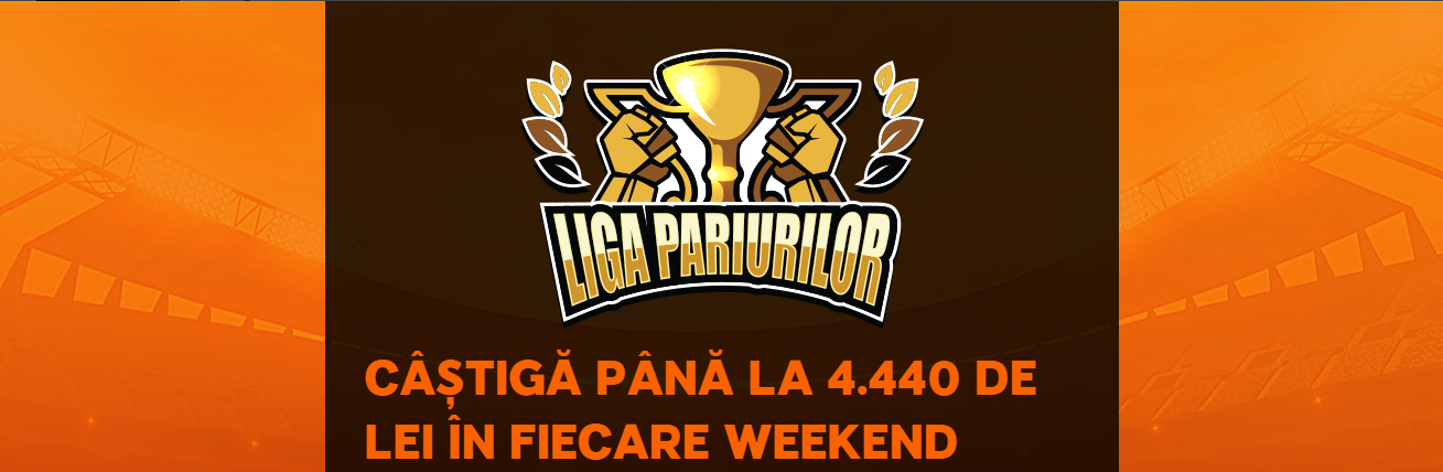 Inregistreaza-te in LIGA PARIURILOR si castiga pana la 4.440 lei in fiecare weekend