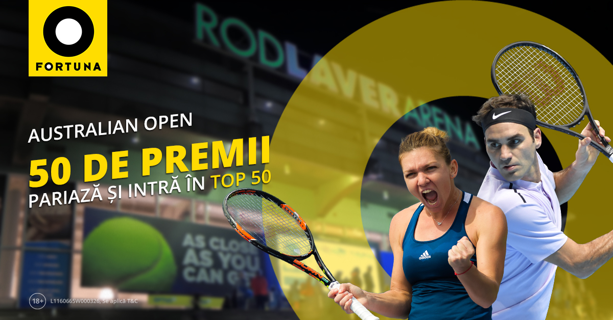 Castiga premii la Fortuna cu ocazia Australian Open!