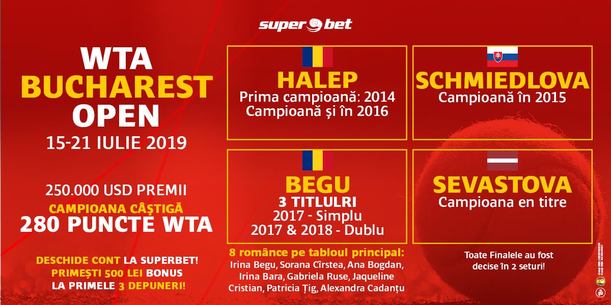 BUCHAREST WTA OPEN: O ROMÂNCĂ DIN NOU CAMPIOANĂ?