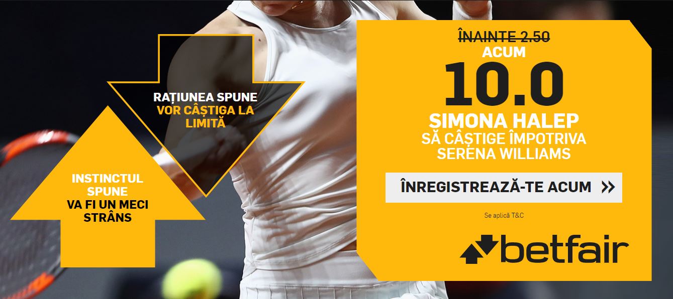 De NERATAT! COTA 10.0 Simona Halep sa castige Wimbledon in finala cu Serena Williams!