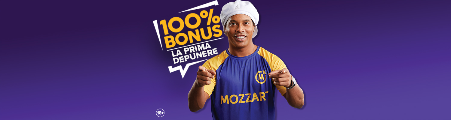 Profita de BONUS 100% pana la 500 RON oferit de Mozzart!